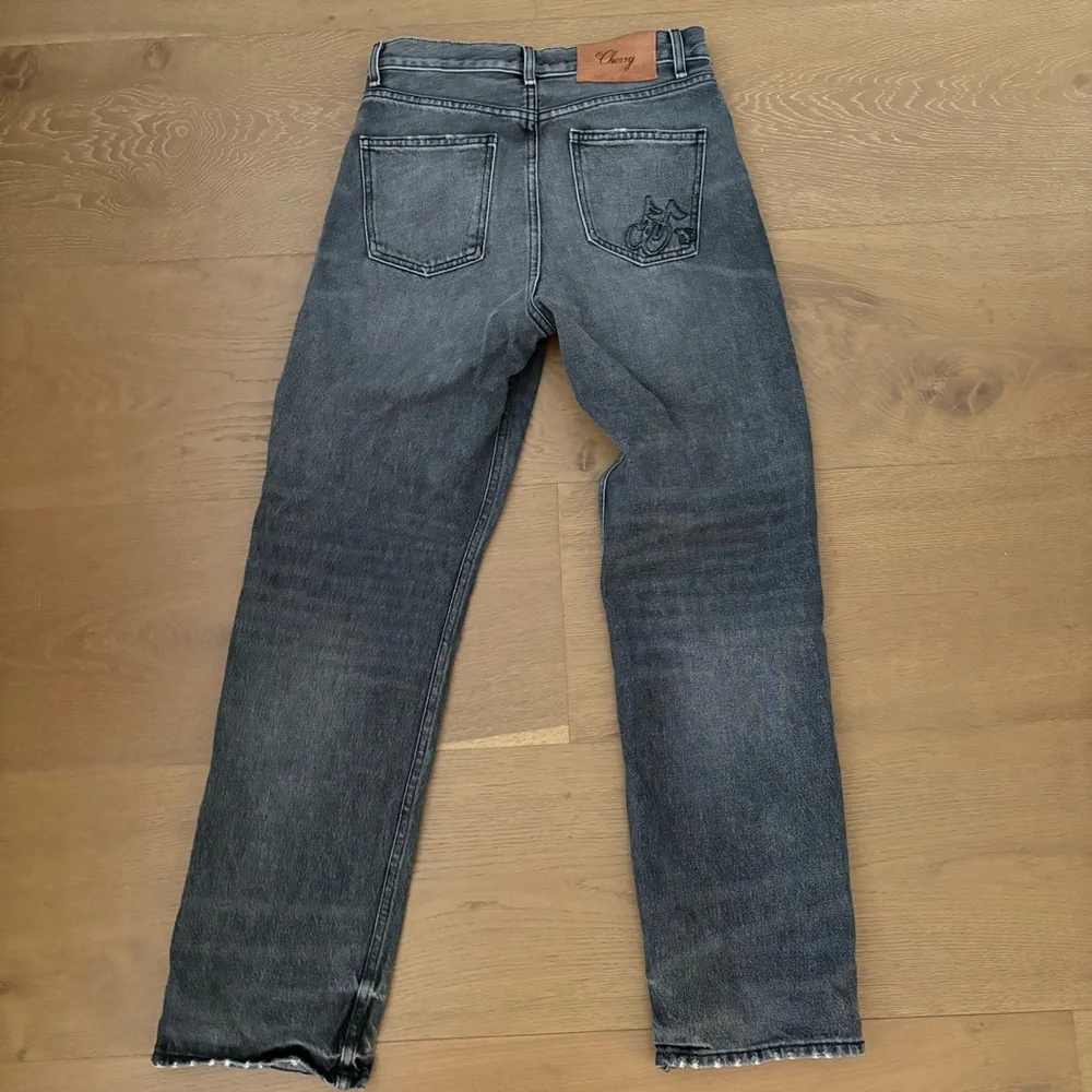 Cherry LA Charcoal Straight Jeans